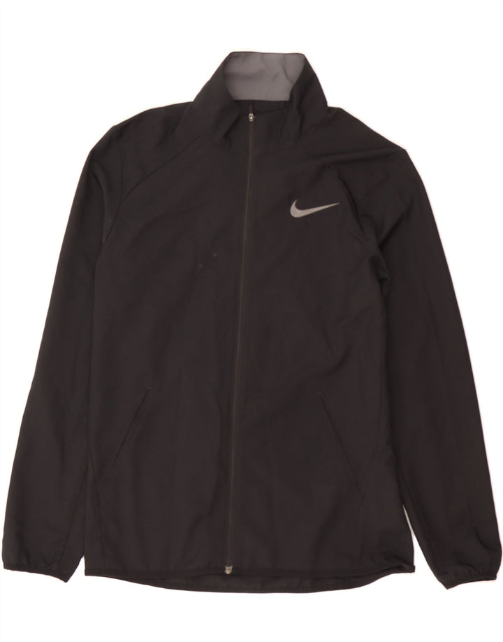 NIKE Mens Dri Fit Tracksuit Top Jacket Small Black Polyester Sports Vintage Nike and Second-Hand Nike from Messina Hembry 
