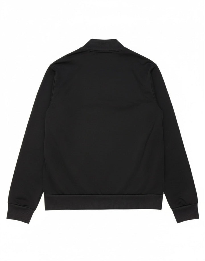 ADIDAS Womens Tracksuit Top Jacket UK 6 XS Black Polyester