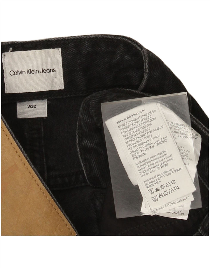 Pantaloncini di jeans da uomo Calvin Klein W32 cotone nero medio