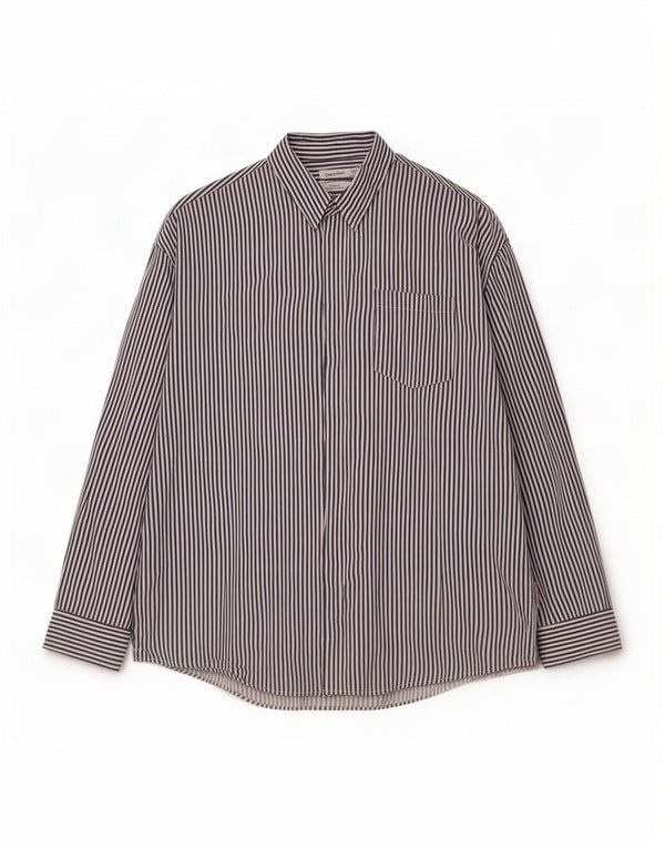 Camicia Calvin Klein da uomo dalla vestibilità rilassata XL in cotone gessato blu navy
