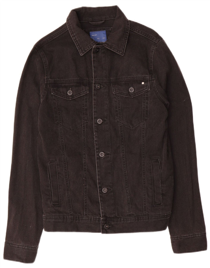 Giacca di jeans da uomo Zara UK 36 piccola nera