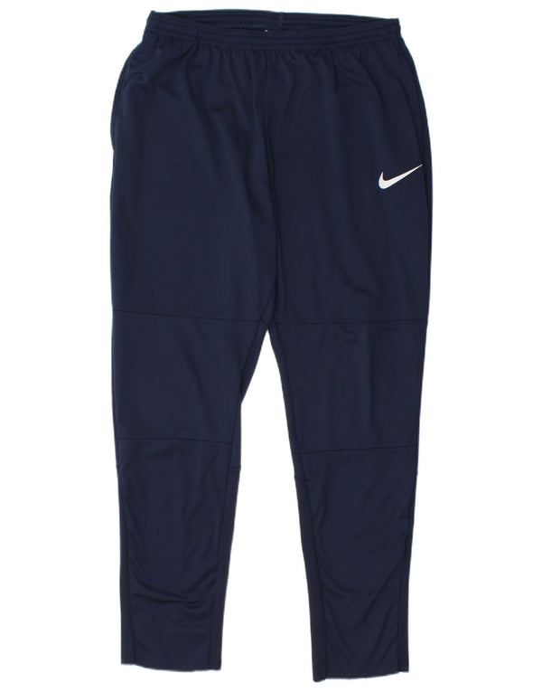 Pantaloni da tuta da uomo Nike Large in poliestere blu navy