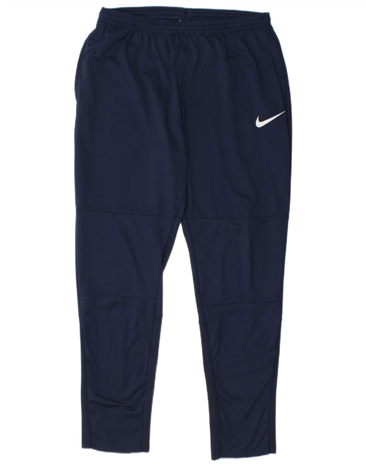 Pantaloni da tuta da uomo Nike Large in poliestere blu navy