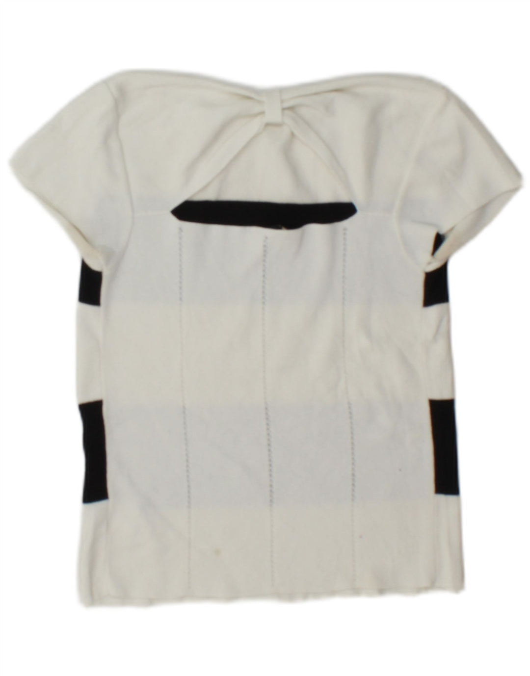 Top corto da donna con spalle scoperte Emporio Armani IT 42 a righe bianche medie