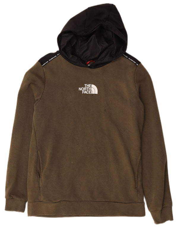 Felpa con cappuccio grafica per ragazzi The North Face 14-15 anni XL color kaki