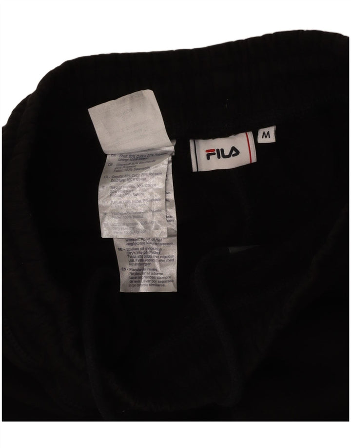 FILA Pantaloni da tuta con grafica da uomo Joggers medio cotone nero