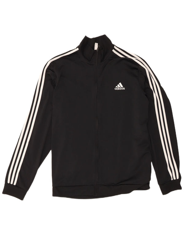 Giacca da tuta da uomo dalla vestibilità regolare Adidas UK 52/54 2XL Nero Sport