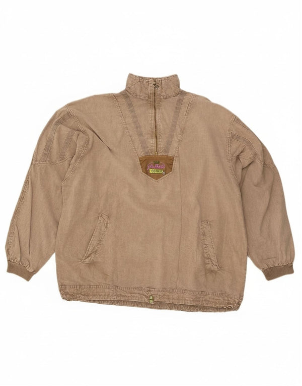 Top Chewan da uomo con zip e collo a maniche lunghe XL grigio