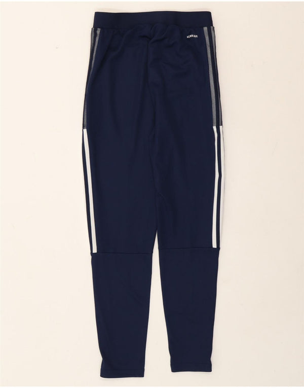 Pantaloni da tuta Adidas Aeroready da donna UK 8 Small Poliestere blu navy