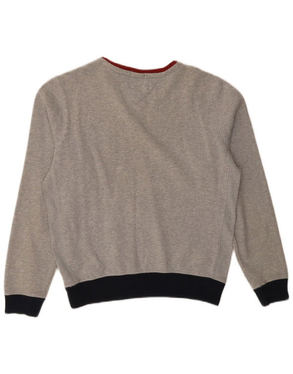 Felpa grafica da donna Tommy Hilfiger Maglione UK 10 Small Grigio