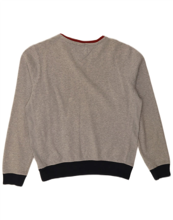 Felpa grafica da donna Tommy Hilfiger Maglione UK 10 Small Grigio