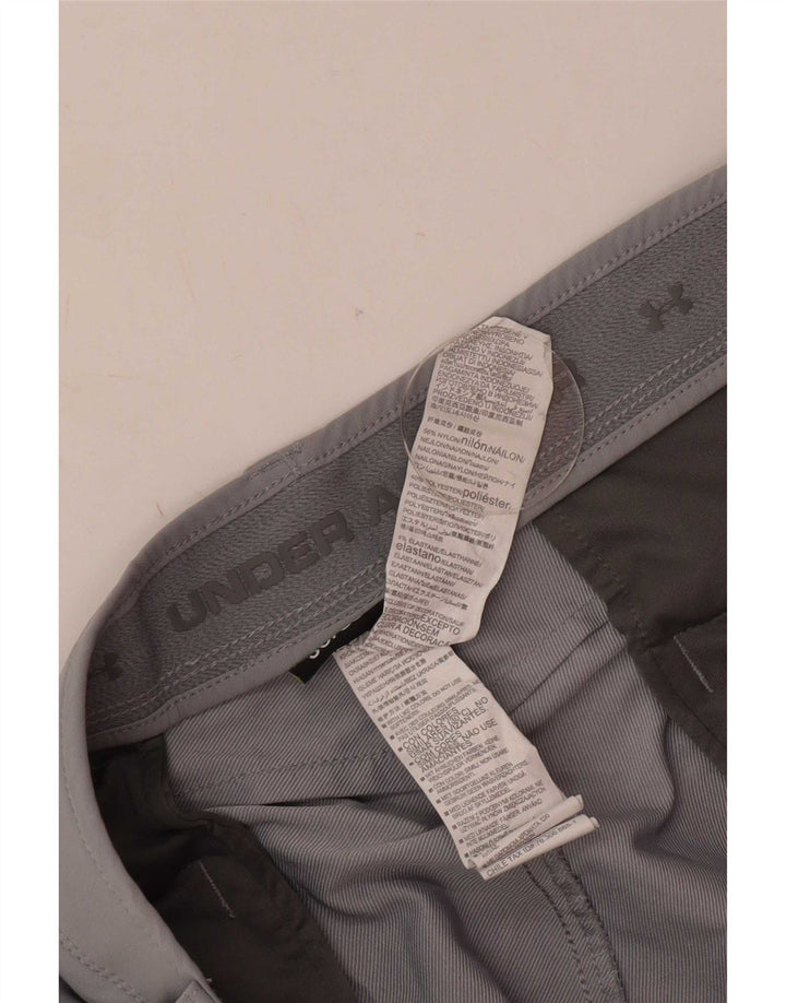 Pantaloni chino dritti da uomo Under Armour W38 L30 nylon grigio
