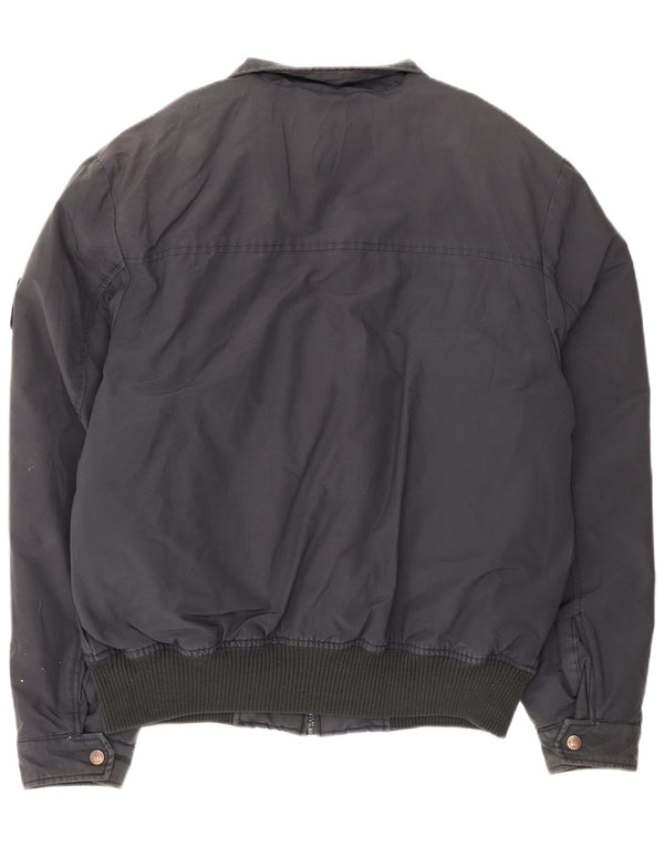 Giubbotto bomber da uomo Refrigue UK 42 XL cotone blu navy