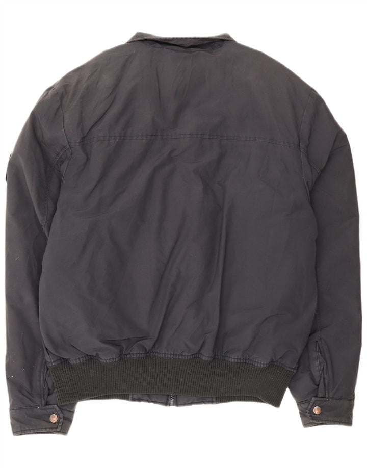 Giubbotto bomber da uomo Refrigue UK 42 XL cotone blu navy