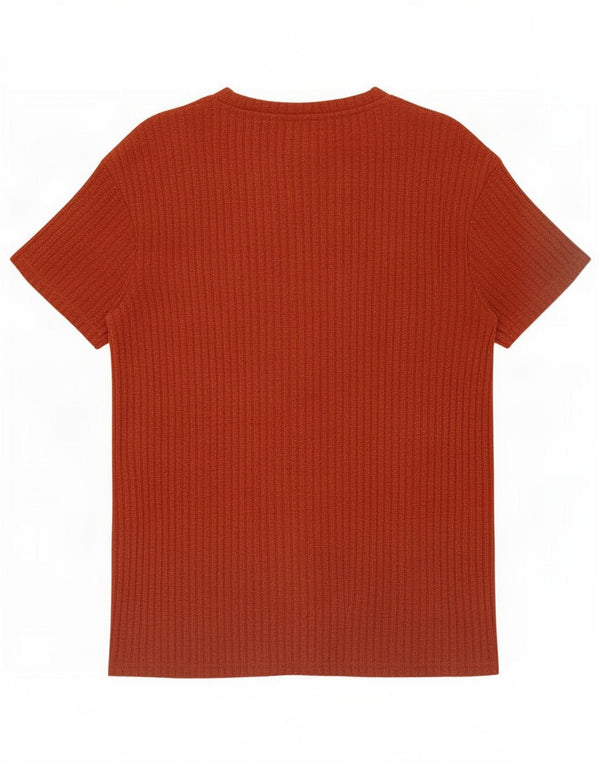 Zara Womens T-Shirt Top UK 14 Medium Brown