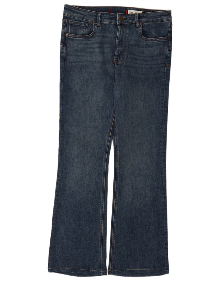 Jeans Bootcut da donna Zara EU 42 Large W32 L29 Cotone blu