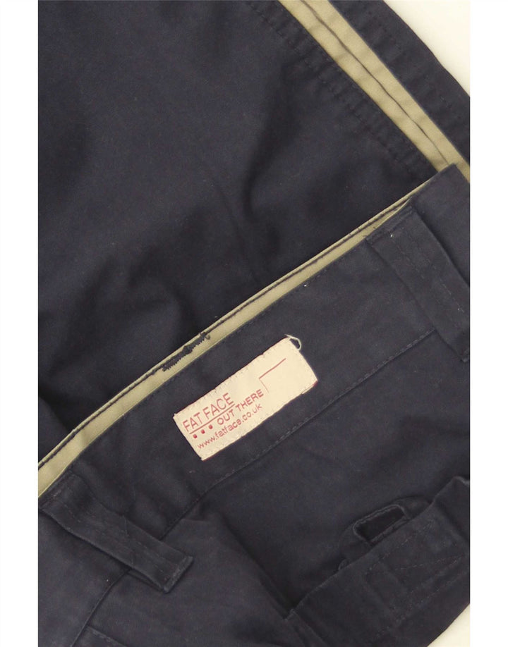 Pantaloncini casual da uomo Fat Face Large W34 Poliestere color block blu navy
