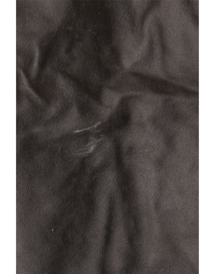 Giacca da pilota in pelle da uomo VINTAGE IT 48 Pelle color block media nera