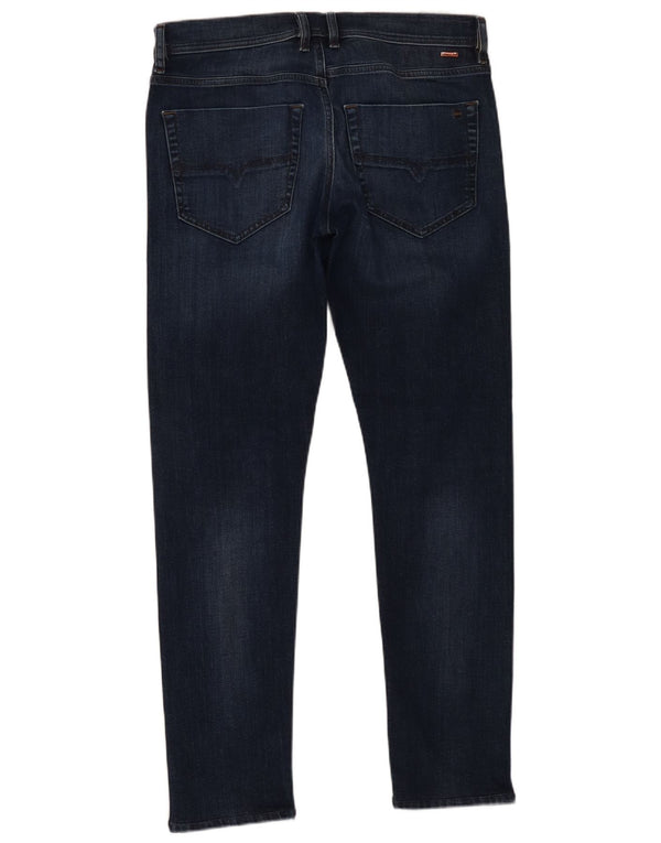 Diesel Uomo Tepphar Carrot Jeans Slim W33 L32 Blu Navy Cotone