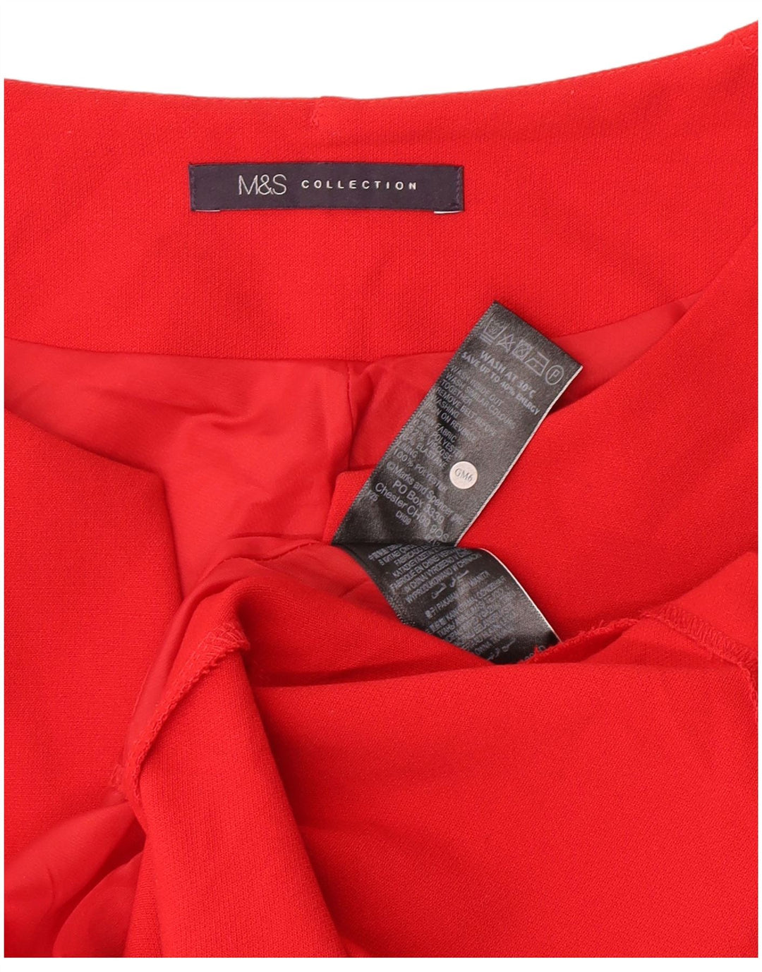 Abito tubino da donna Marks & Spencer UK 14 grande poliestere rosso