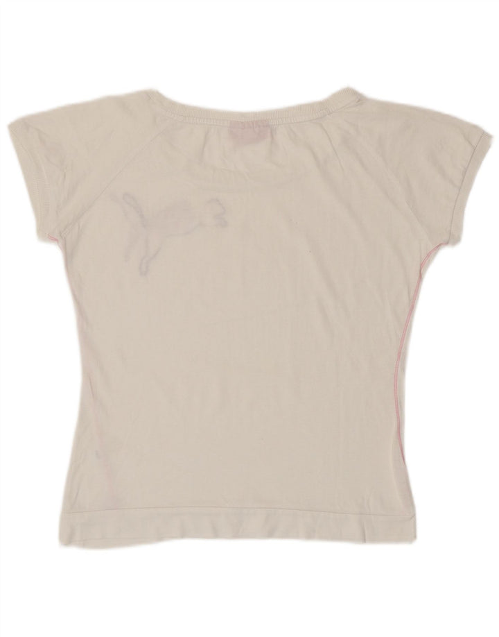 T-shirt grafica da donna PUMA Top UK 14 Medium White
