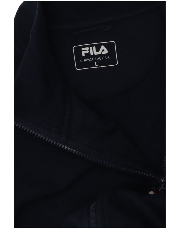 Giacca da ginnastica da uomo Fila, grande, a righe blu navy