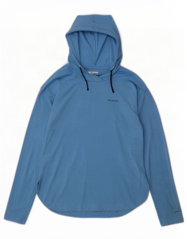 Maglia a maniche lunghe con cappuccio Omni-Shade da donna Columbia UK 14 Blu medio