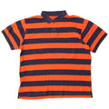 Polo da uomo Izod XL in cotone a righe arancioni