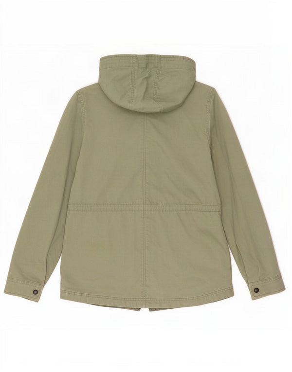 Giacca pratica con cappuccio da donna Levi's UK 10 piccola in cotone verde