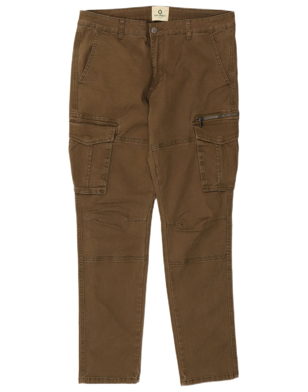 Pantaloni cargo slim da uomo VINTAGE W34 L30 Cachi