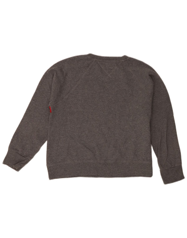 Felpa da donna Tommy Hilfiger Maglione UK 16 Large Grey Colourblock