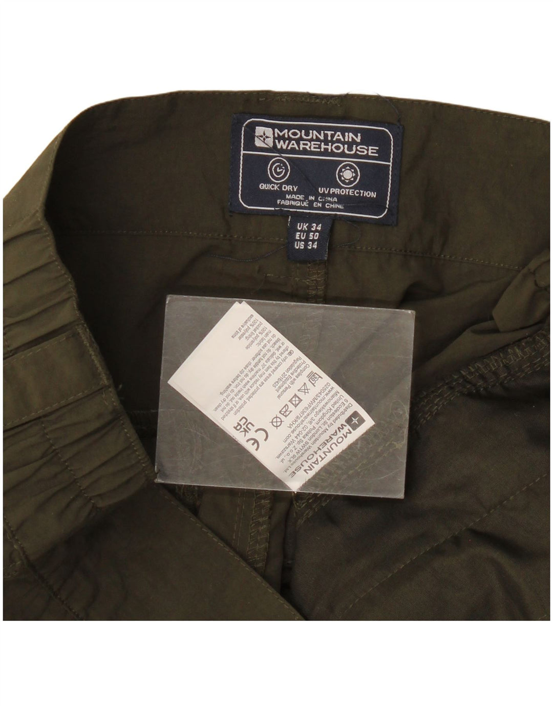 Pantaloncini cargo da donna Mountain Warehouse W34 Large Khaki Poliammide