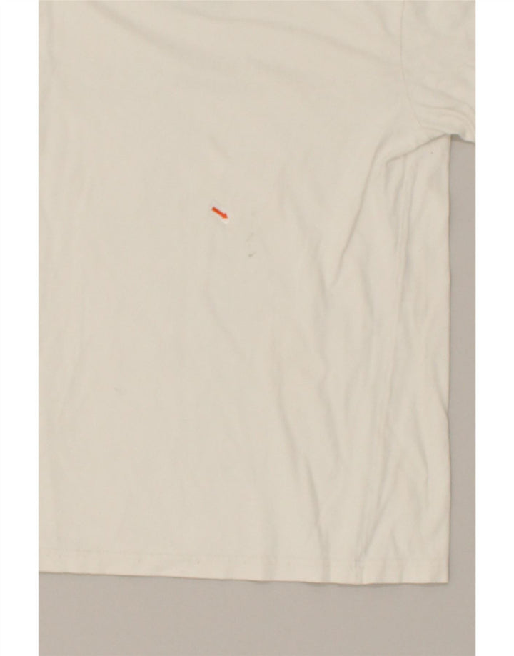 NIKE Girls Graphic T-Shirt Top 8-9 Years Small  White Vintage Nike and Second-Hand Nike from Messina Hembry 
