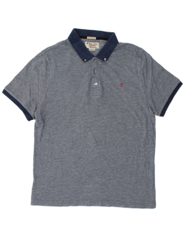 PENGUIN Polo da uomo Heritage slim fit grande blu navy