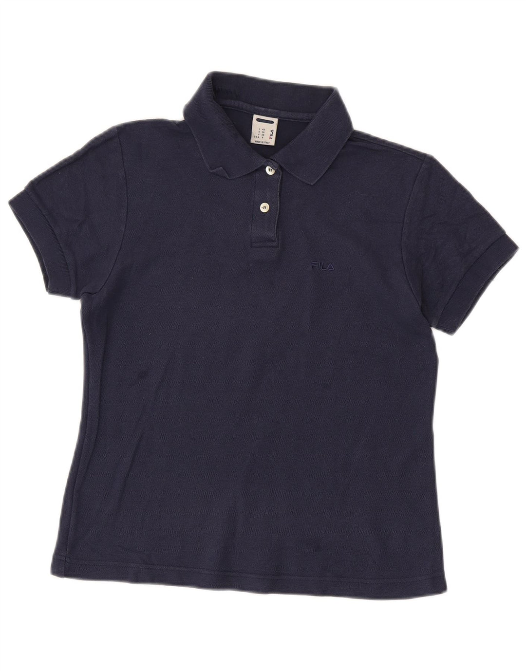 Polo Donna FILA IT 42 Medio Blu Navy Cotone