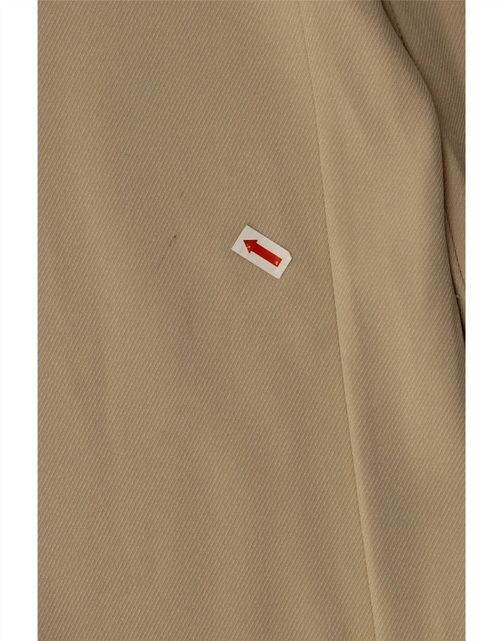 Pantaloni corti da donna Zara a gamba larga, grandi W32 L25 poliestere beige