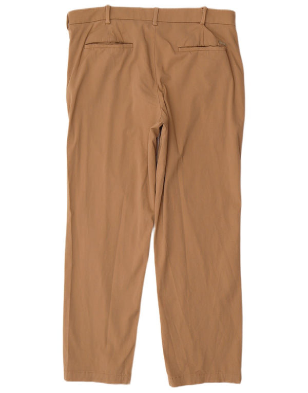 Pantaloni chino dritti da uomo Izod W34 L30 in cotone beige