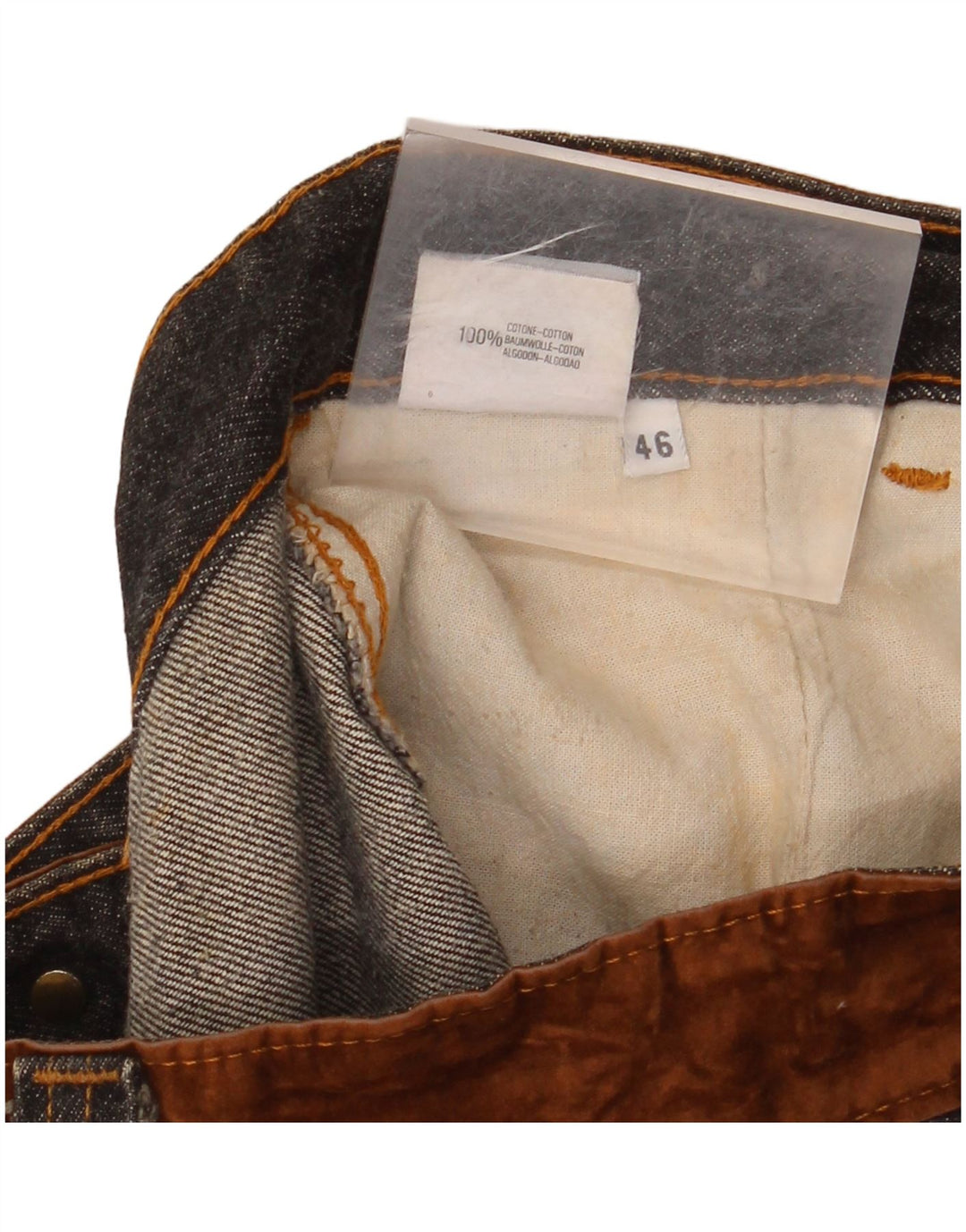 Gonna di jeans a vita alta da donna STEFANEL IT 46 Large W28 Cotone grigio