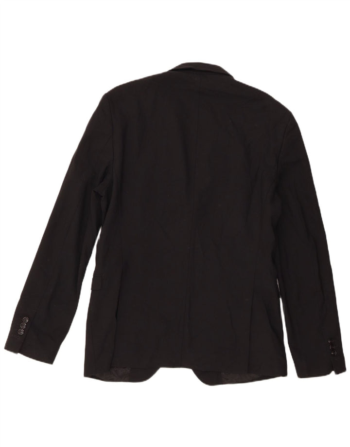 Giacca blazer a 2 bottoni da uomo Zara EU 52 3XL poliestere nero