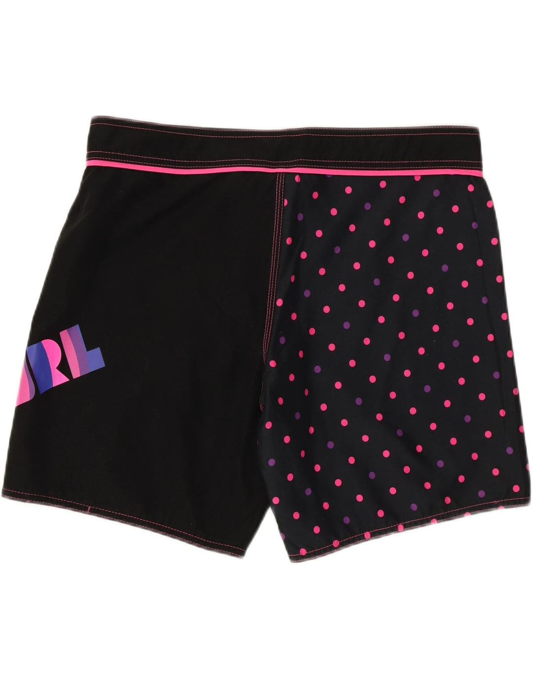 RIP CURL Mens Graphic Swimming Shorts Large Black Polka Dot Polyester Vintage Rip Curl and Second-Hand Rip Curl from Messina Hembry 