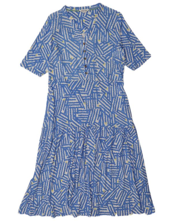 Abito a strati da donna White Stuff UK 12 Modale geometrico blu medio