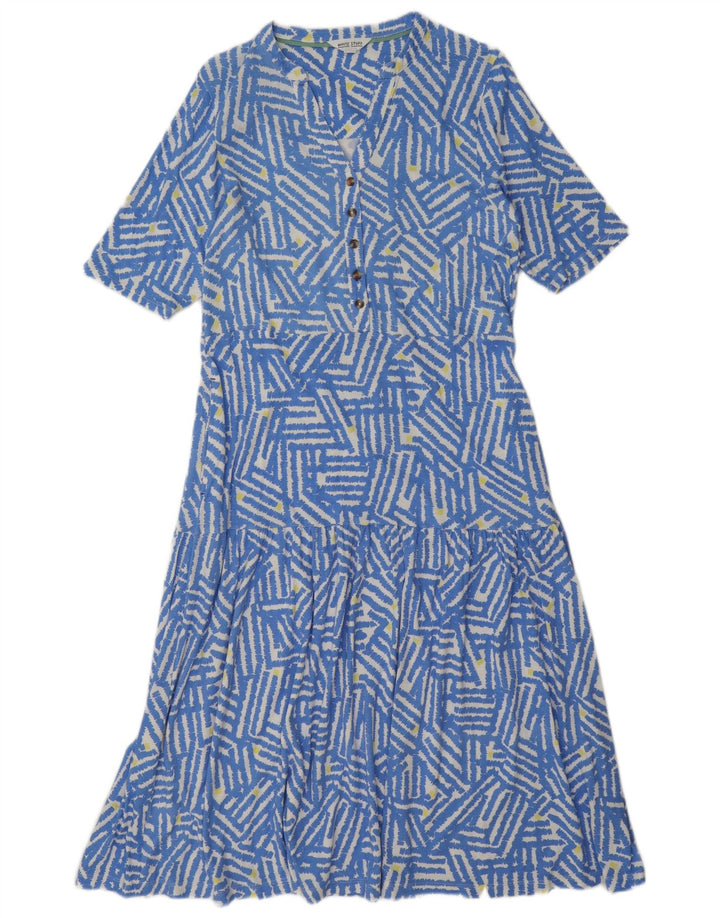 Abito a strati da donna White Stuff UK 12 Modale geometrico blu medio