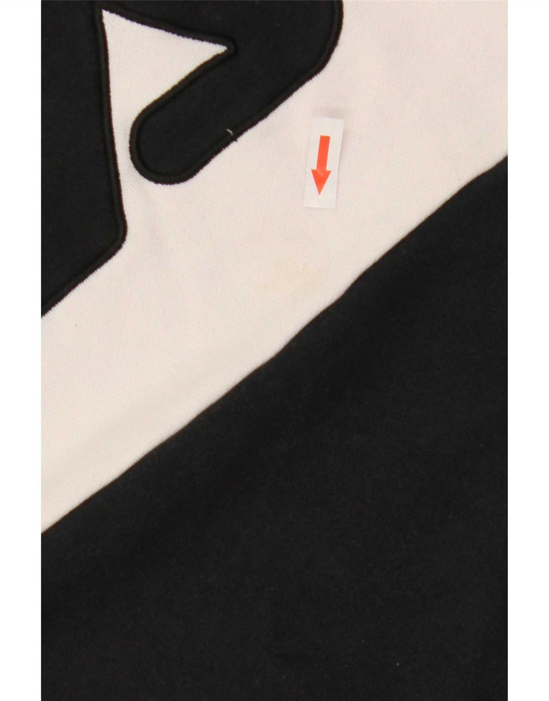 Fila Felpa grafica da uomo Maglione piccolo cotone color block bianco