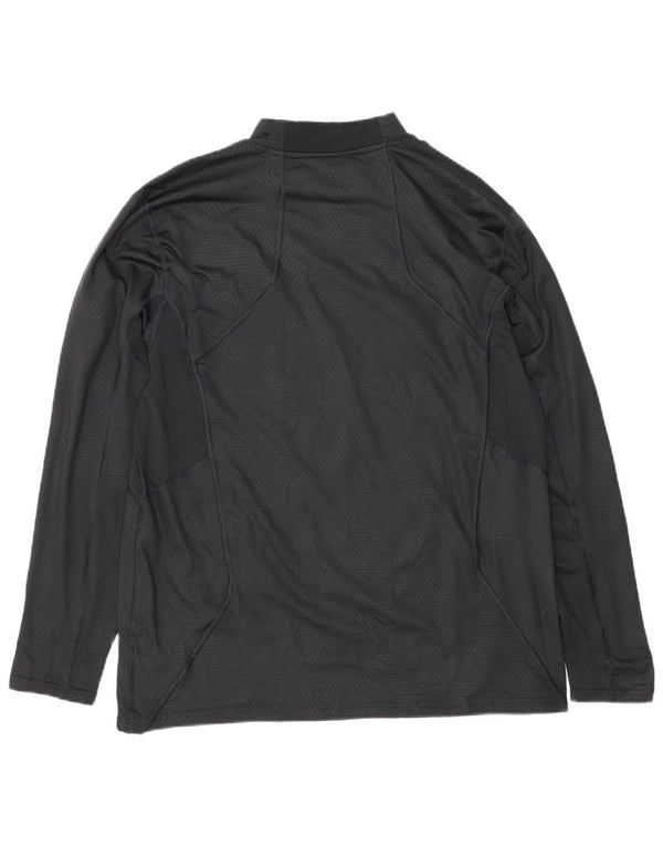 Russell Athletic Maschile Dri-Power Graphic Top manica lunga XL Nero geometrico