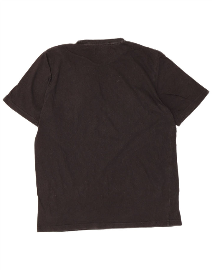 T-shirt grafica da uomo Fred Perry Top in cotone nero medio