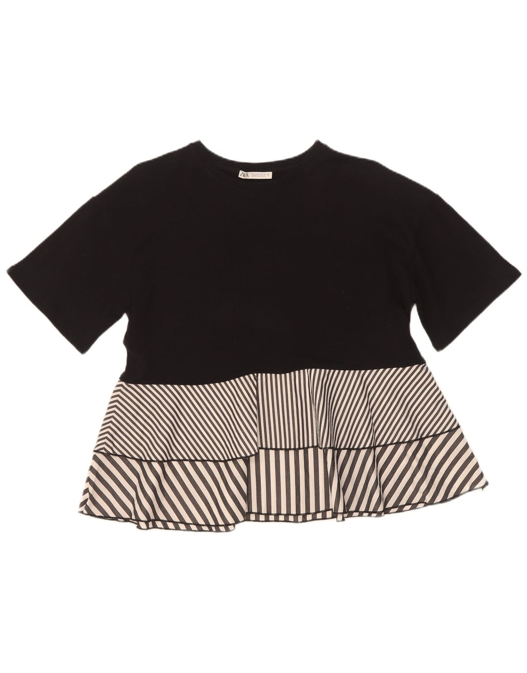 Camicetta Zara da donna Top UK 10 piccola a righe nere