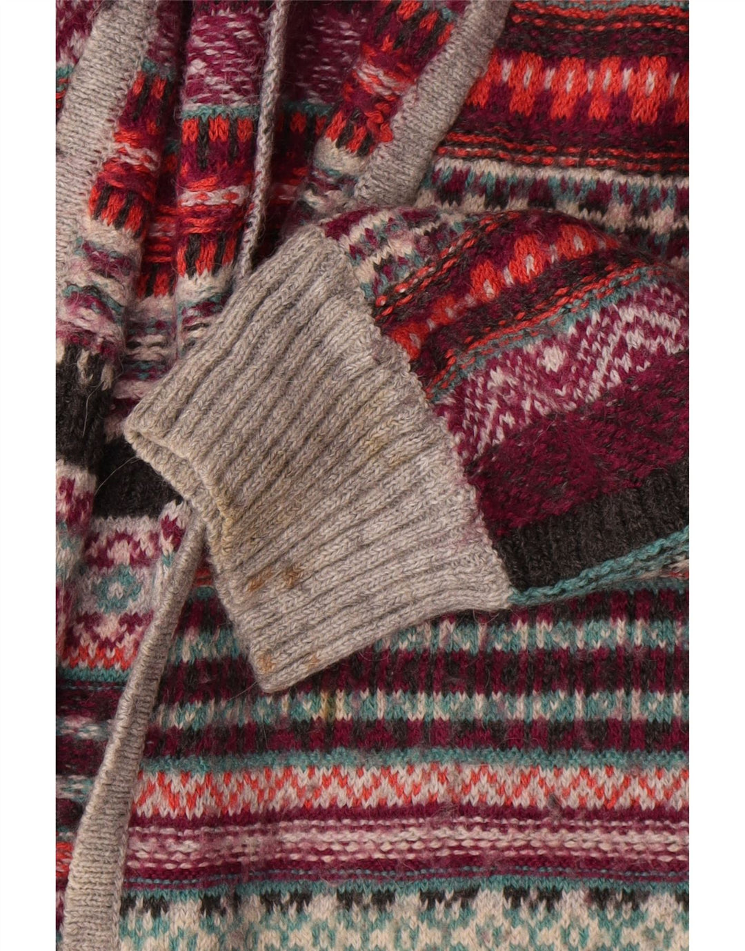 Maglione cardigan oversize da donna Indigo UK 14 medio multicolore