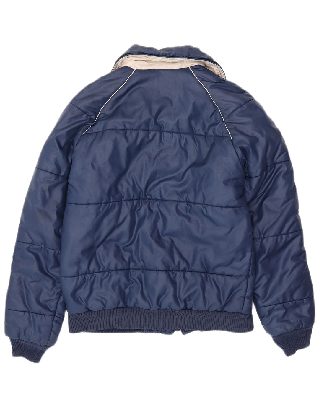 Giacca a vento da uomo VINTAGE UK 38 poliestere medio blu navy