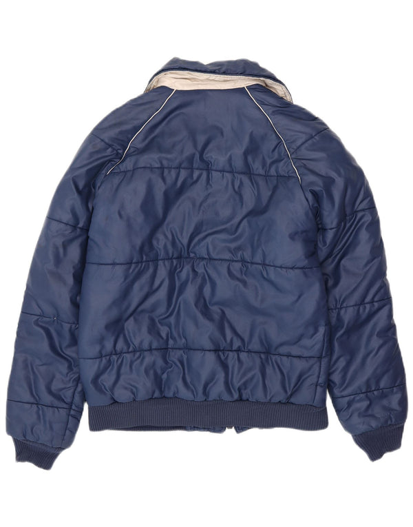 Giacca a vento da uomo VINTAGE UK 38 poliestere medio blu navy