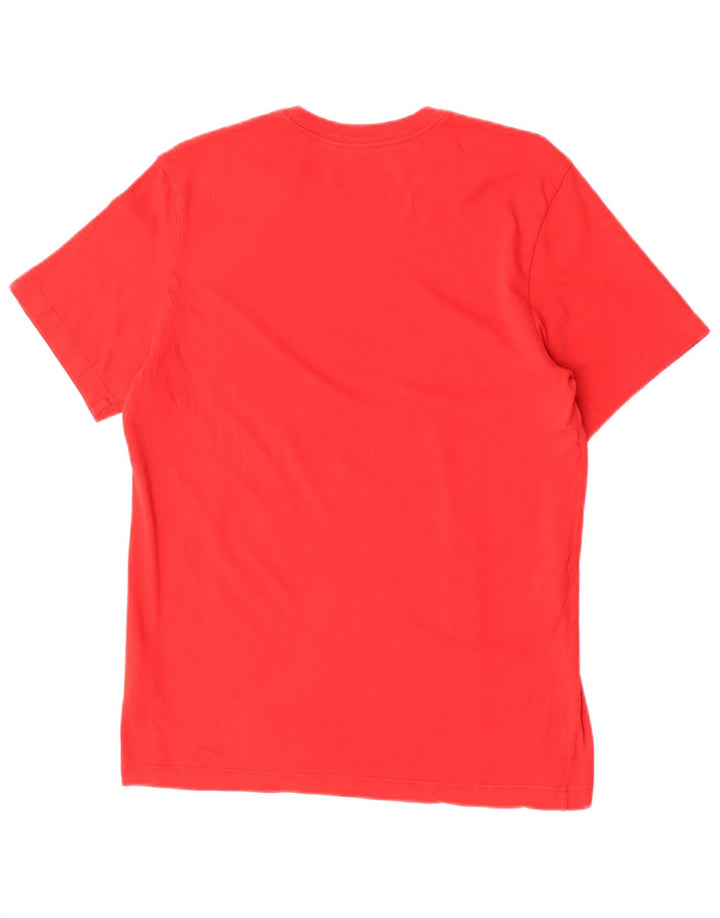 T-shirt Nike Air Graphic da uomo in cotone rosso medio